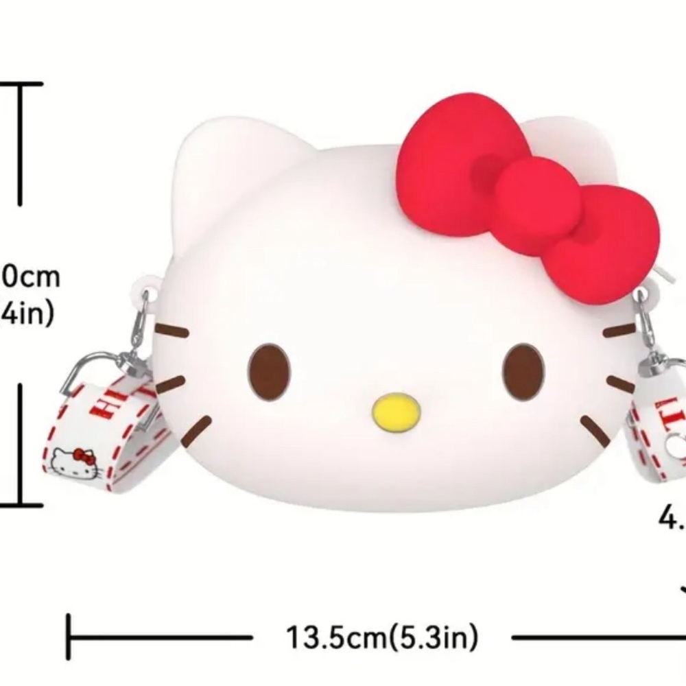 New Hello Kitty silicone bag, crossbody purse